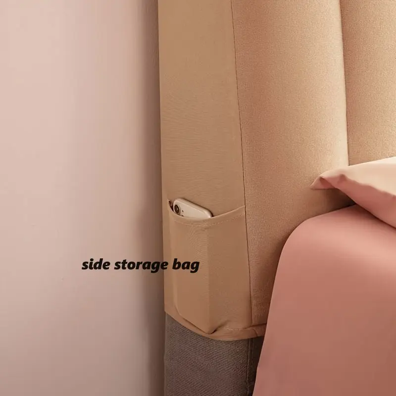 Luxury Soft Thick Velvet Bed Head Cover High Grade Short Plush Quilted Headboard Cover All-inclusive Bedside Protector Cover
