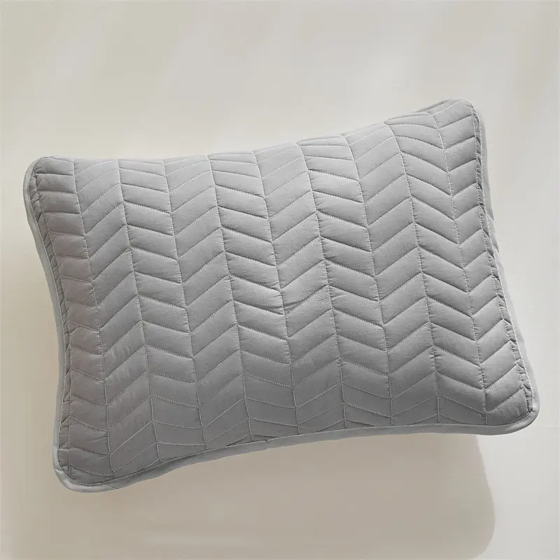 3pcs set quilted bedspread, solid color soft breathable bedsheet, 264*230cm+2pcs pillowcase 51*66cm