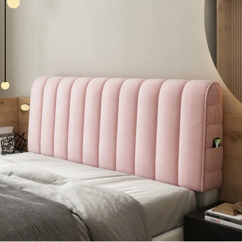 High Quality Soft Thicken Velvet Quilted Headboard Cover  All-inclusive Bed Back Protector Cover Short Plush Quilting Head Cover