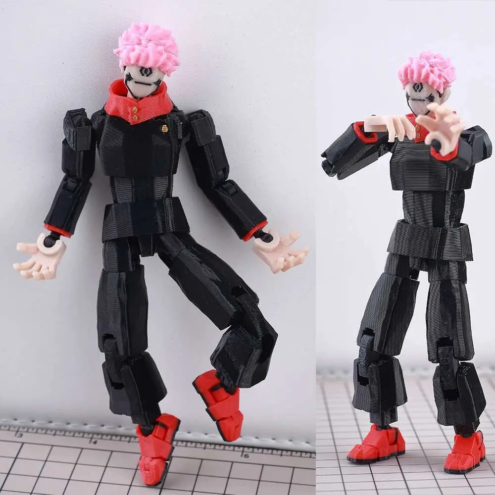 9L3D Printed Lucky Dummy 13 Jujutsu Kaisen Ryomen Sukuna Anime Multi-Jointed Shapeshift Toys Action Figures Mannequin Model