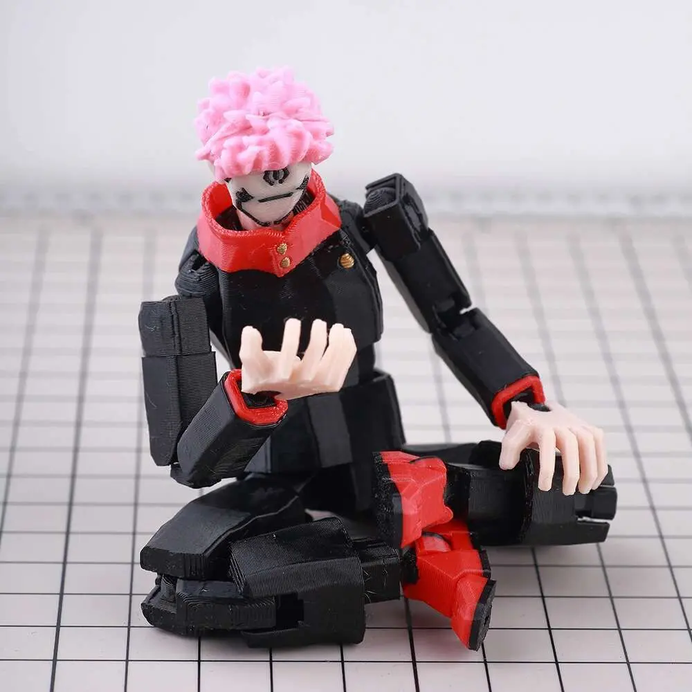 9L3D Printed Lucky Dummy 13 Jujutsu Kaisen Ryomen Sukuna Anime Multi-Jointed Shapeshift Toys Action Figures Mannequin Model