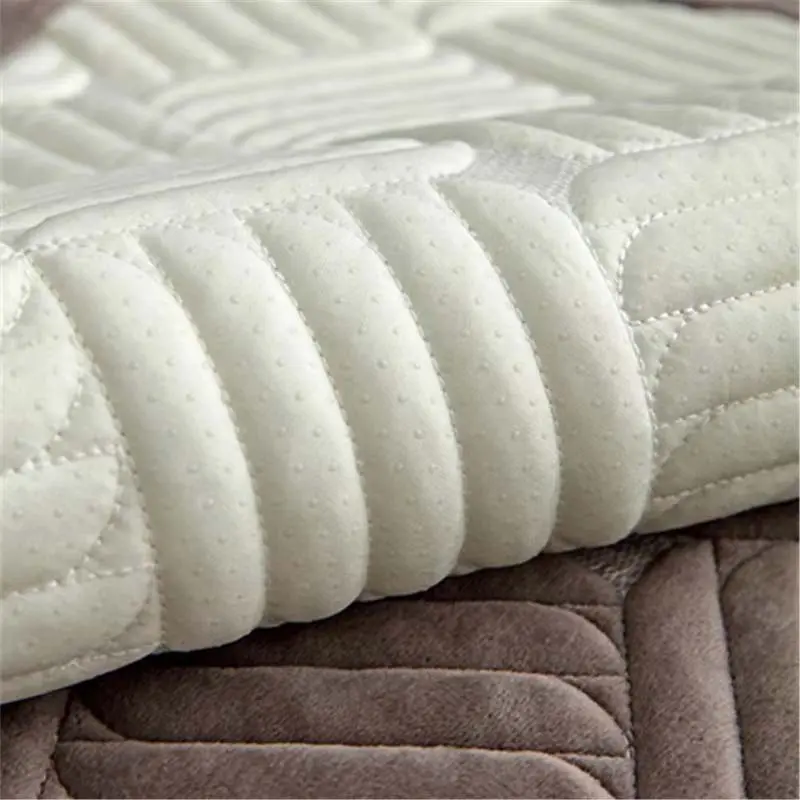 Modern Solid Color Velvet Plush Quilted Sofa Towel Super Soft Non-slip Sectional Sofa Cover for Living Room L shape Corner Cover