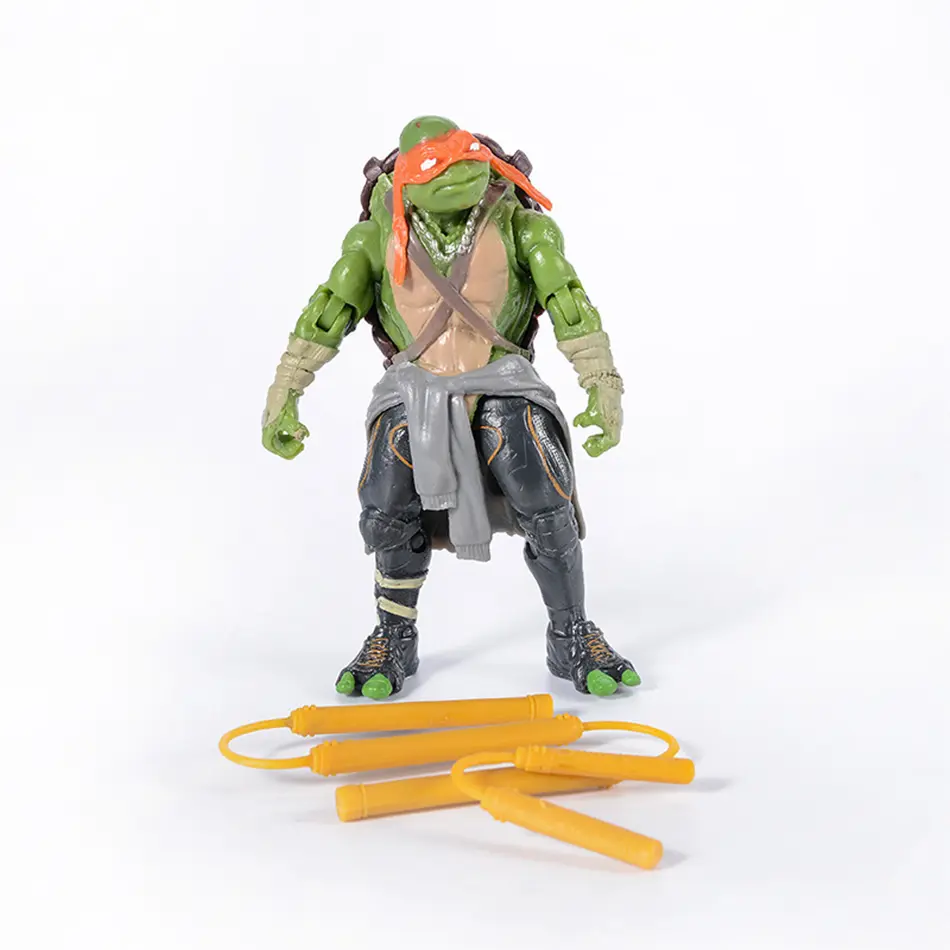 4pcs TMNT Action Figure Anime Teenage Mutant Ninja Turtle Figuras Toys NECA PVC Collection Model Gift for Children Decoration