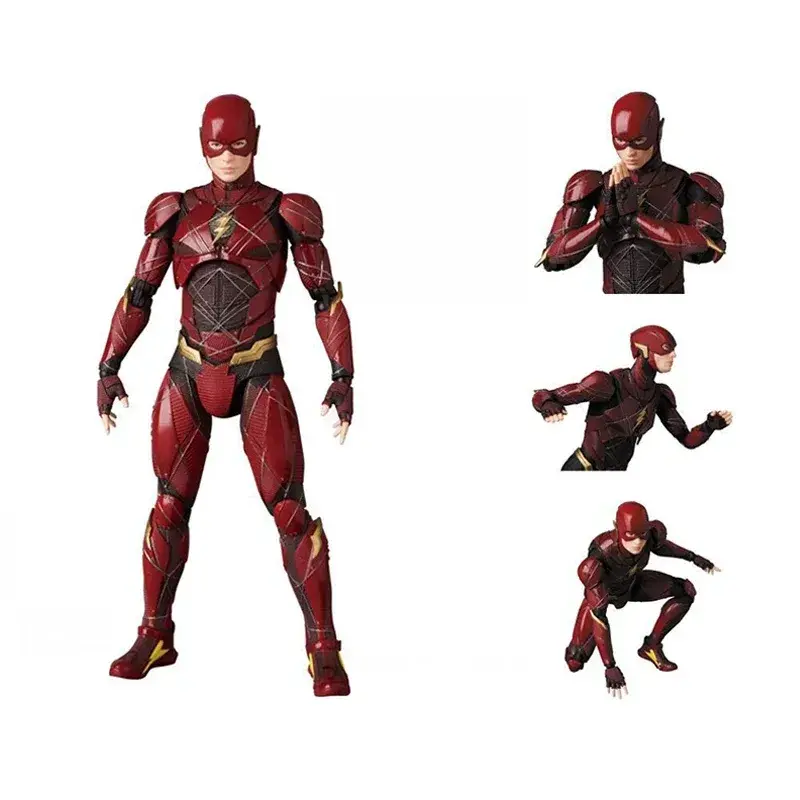 16cm Marvel The Flash Anime Figure The Avengers Flash Action Figure PVC Figurine Statue Model Doll Collectible Ornament Toy Gift