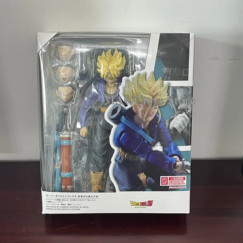 Dragon Ball Trunks Anime Figures SHF Saiyan Saiyan Trunks Boy From Future Collection Model Action Figure Toy Birthday Gift Decor