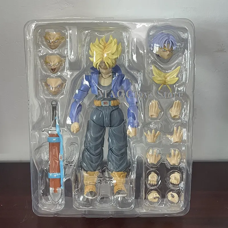 Dragon Ball Trunks Anime Figures SHF Saiyan Saiyan Trunks Boy From Future Collection Model Action Figure Toy Birthday Gift Decor