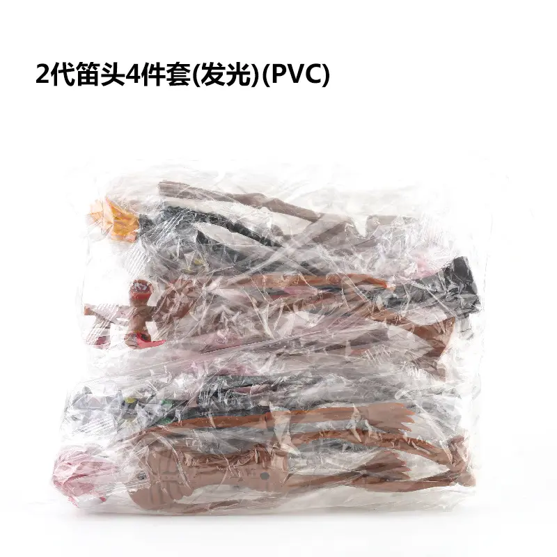 4Pcs/set Cartoon Siren Head Model Doll PVC Horror Sculpture With Light Glow Toy Hobby For Children Xmas Gift Fashion Collection