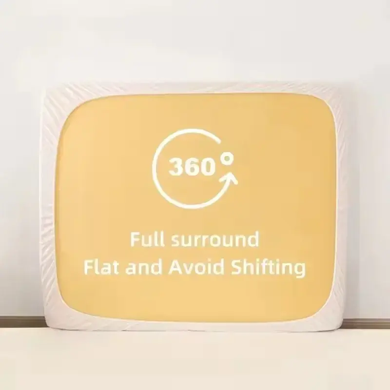 Waterproof Fitted Sheet Bedding Cover Bed Cloth Mattress Cover Bed Protector Cover for Bedroom Guest Room 1pcs