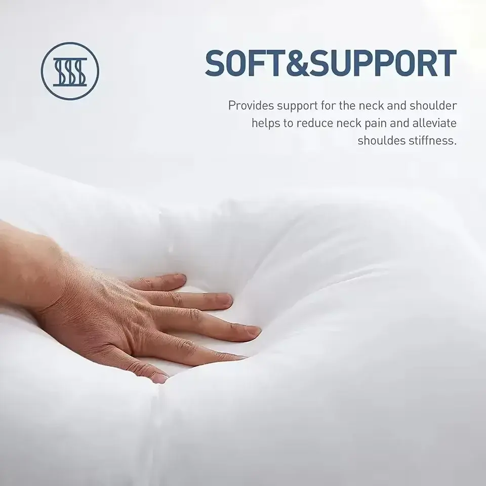 2025 NEW Super Soft Pillow Core A Pair of Home Hotel Pillow Core Male Pillow Student Dormitory Whole Head Single Adult Pillows