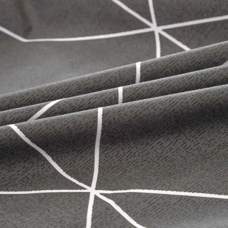 Geometric Triangle Waterproof Fitted Sheet Queen King Mattress Cover Fit Sheet with Elastic Band Bedsheet Twin Full Bed Cover