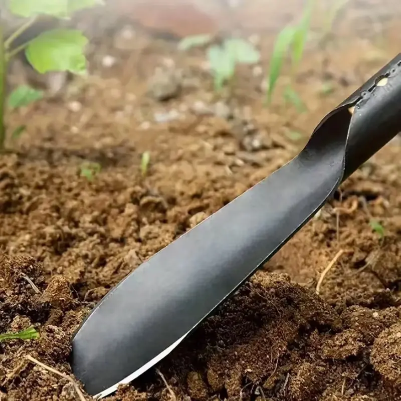 Versatile Garden Shovel for Planting Flowers Weeding Loosening Soil with Sturdy Iron Hoe for Wild Vegetables Harvest