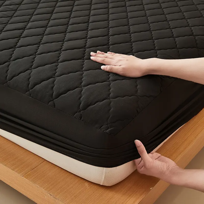 1pc 3D Air Fabric Thick Mattress Cover, 100% Waterproof Mattress Protector, Soft and Breathable Fitted Bed Sheet (No Pillowcase)