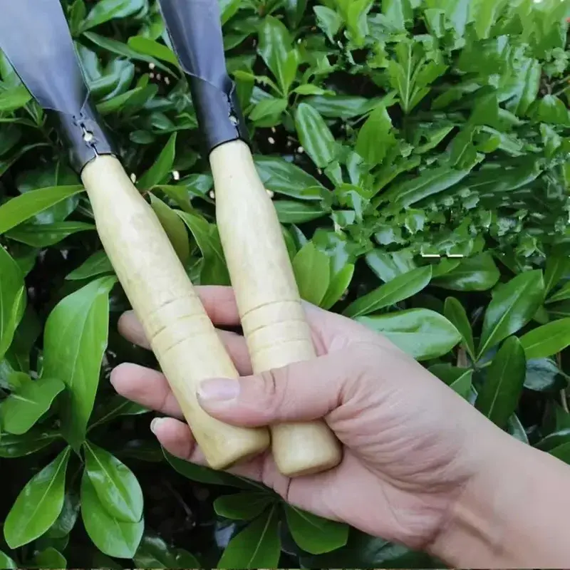 Versatile Garden Shovel for Planting Flowers Weeding Loosening Soil with Sturdy Iron Hoe for Wild Vegetables Harvest
