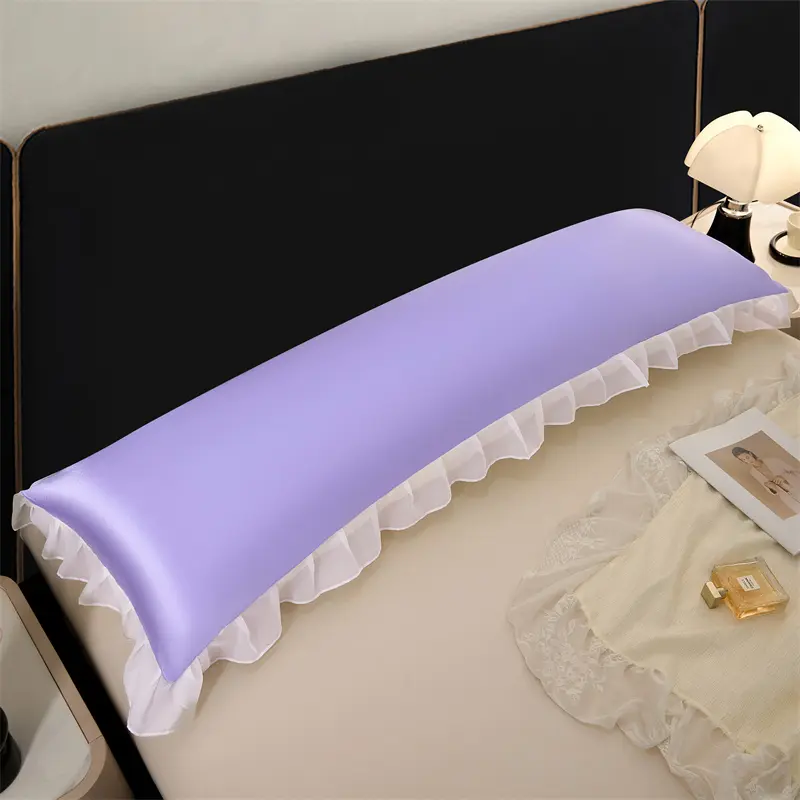 Lace Style Long Pillowcase Silky Pillow Cover Rectangle Pillowslip Home Decoration Cushion Cover Long Pillow Case 베개커버