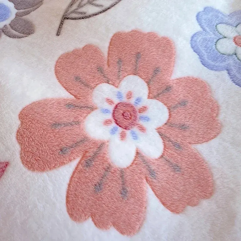 Flannel Fleece Pillowcase Cover Warm Soft Reactive Printed Pillow Sham 48x74cm Coral Fleece Pillow Covers