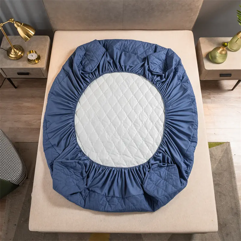 Waterproof Mattress Protector, Breathable 3D Air Fabric Mattress Cover, Ultra Soft Hypoallergenic Fitted Bed Sheet No Pillowcase