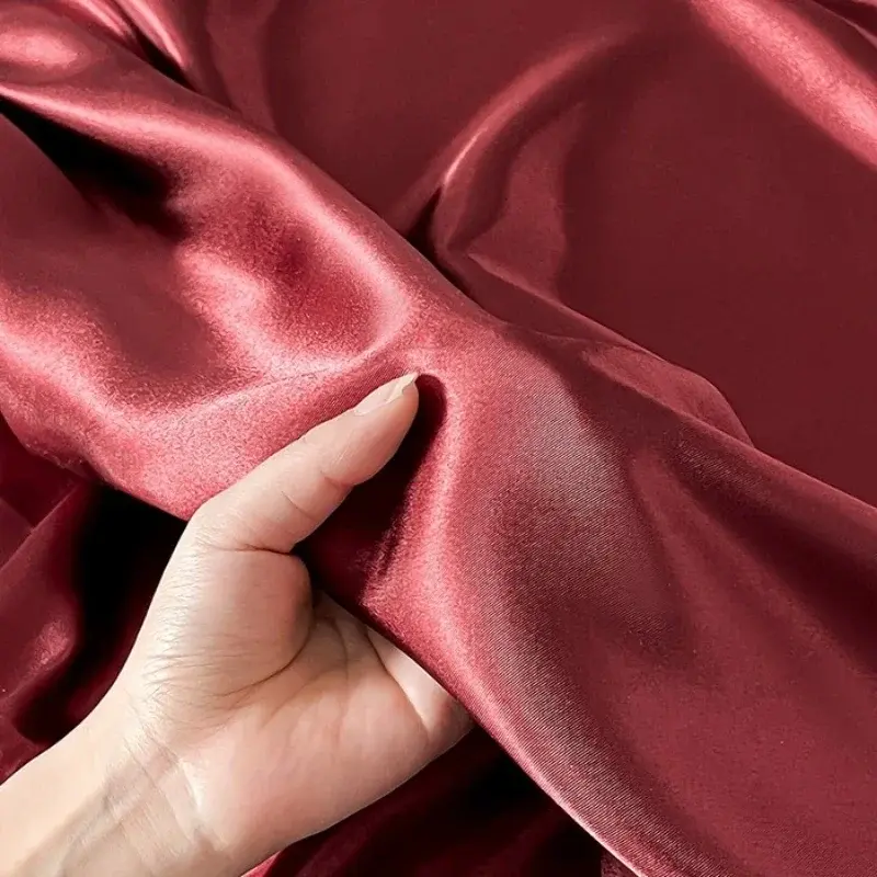New Satin Fitted Sheet US Style Rayon Mattress Cover Elastic Band Bed Sheet Twin Full Queen King No Pillowcase Beddings