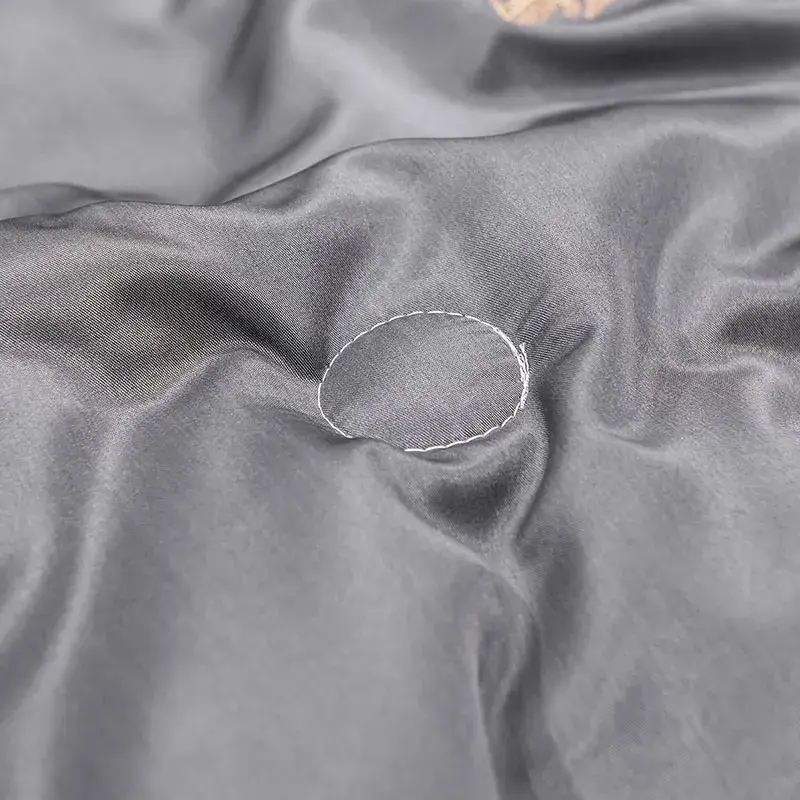 Luxury European Style Ice Silk Summer Quilt Set High-end Embroidered Cooling Blanket 3/1 Pcs Sets Air Conditioning Comforter