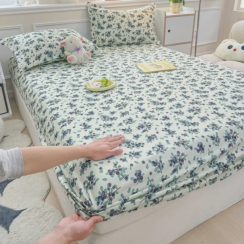 Bedspreads Cartoon Kids Bedding Fitted Sheet Elastic Band Around Mattress Cover Single King Size Sabanas Bed Cover Bed Sheets
