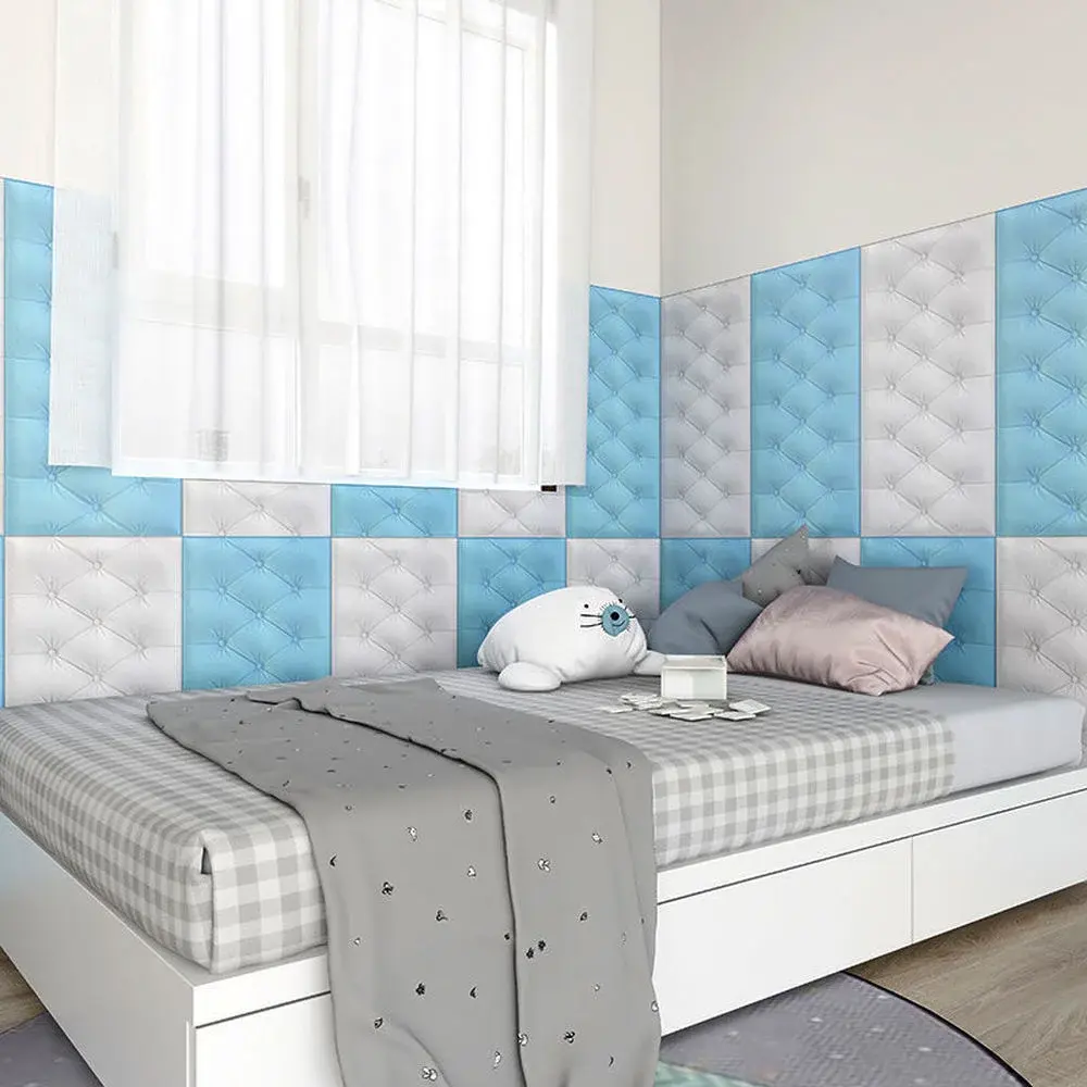 70X35CM 3PCS/SET 6PC/SET Self-adhesive 3D Brick Wallpaper PE Foam Wall Panels Stickers Waterproof Wallpaper Home Decoration