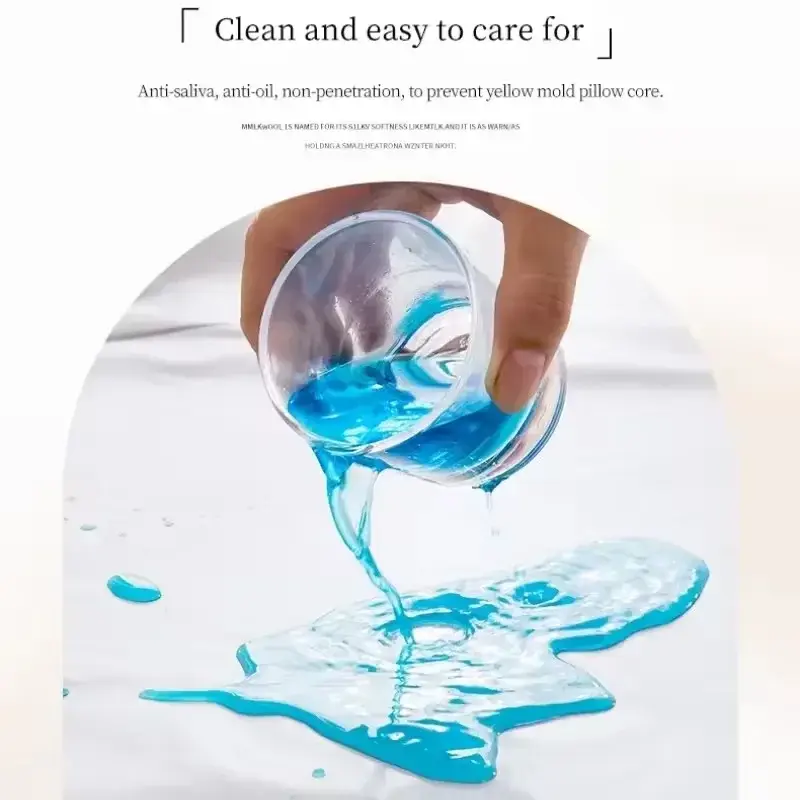 1PC Waterproof Pillowcase Anti Stain Machine Washable 48x74cm