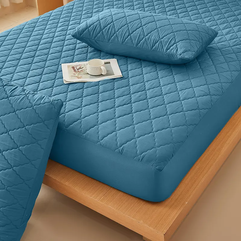 2pcs Waterproof Throw Pillowcases Envelope Soft Breathable Pillow Covers for Bed Protector 48x74cm,Grey/Blue/White/Black 2pc/Set