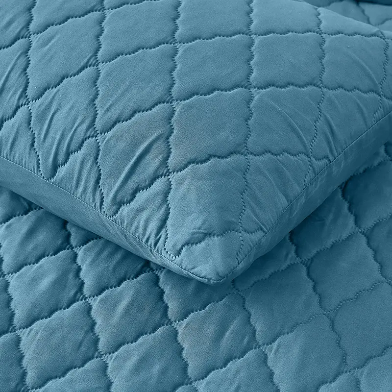 2pcs Waterproof Throw Pillowcases Envelope Soft Breathable Pillow Covers for Bed Protector 48x74cm,Grey/Blue/White/Black 2pc/Set