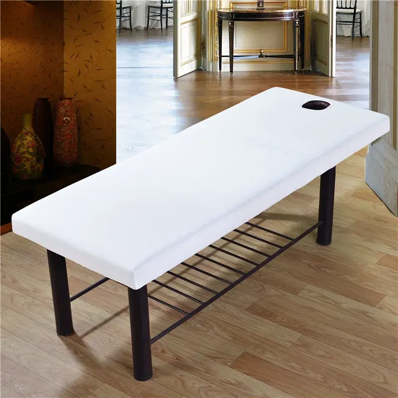 Quilt Cover SPA Fitted Sheet Massage Table Beauty Salon Massage Bedsheet Soft Face Breath Hole Beauty Elastic Massage Bed Cover