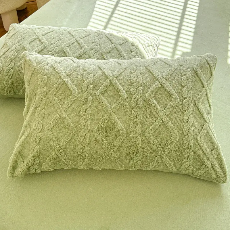 1pcs 2pcs Pillowcase Velvet Pillow Cover 48x74cm Pillowslip Rectangle Cushion Cover Warm Pillow Case Fundas De Almohada