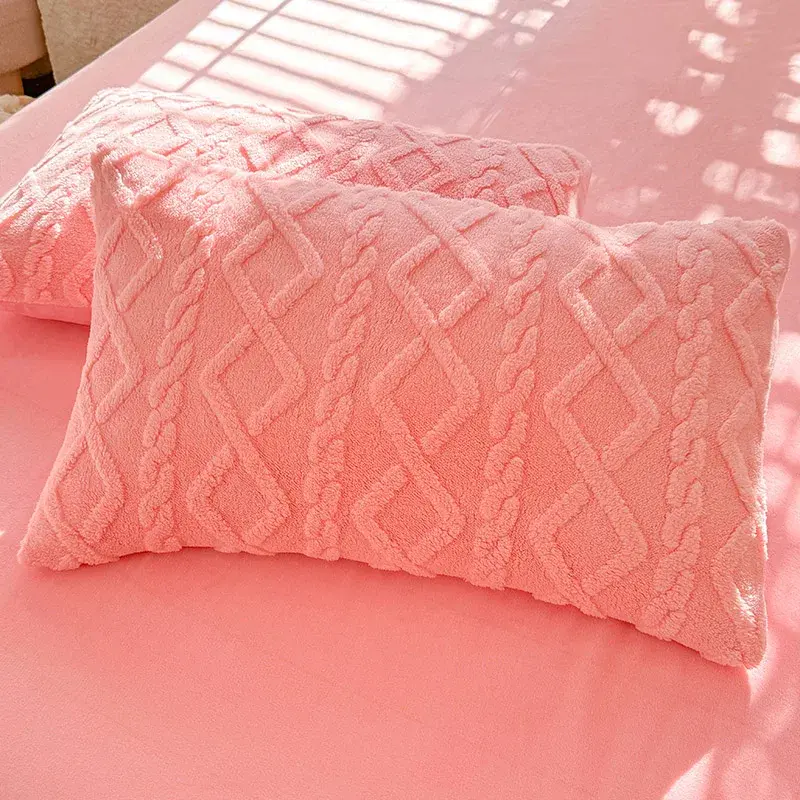 1pcs 2pcs Pillowcase Velvet Pillow Cover 48x74cm Pillowslip Rectangle Cushion Cover Warm Pillow Case Fundas De Almohada