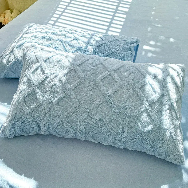 1pcs 2pcs Pillowcase Velvet Pillow Cover 48x74cm Pillowslip Rectangle Cushion Cover Warm Pillow Case Fundas De Almohada
