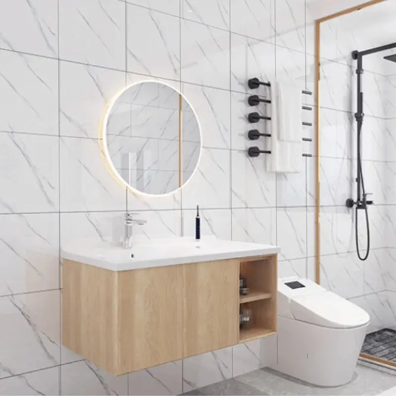 10Pcs Floor Stickers 30*30cm PVC Imitation Mosaic Wood Marble Brick Tile Self-adhesive Wall Stickers Waterproof Floor Tiles