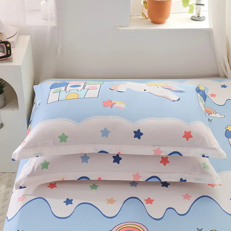 100% Cotton Pillowcases Pillow Covers Protector Envelope Closure Standard Queen Pillow Cases Soft and Breathable,2 Pcs