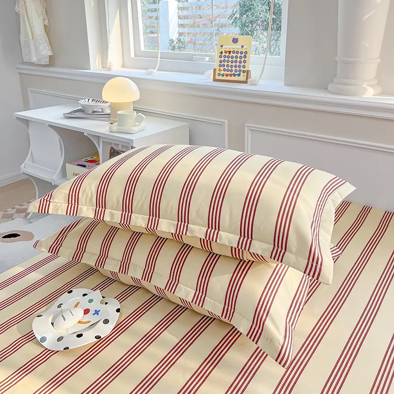 2pcs Pillowcase Printed Pillow Cover 48x74cm Pillowslip Rectangle Cushion Cover Home Bed Pillow Case Kissenbezug