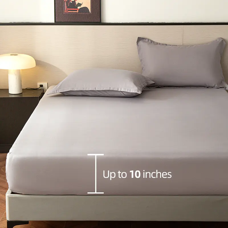 Soft Bedsheet with Elastic Band Fitted Sheet Home Bed Cover Twin/Full/Queen/King Size Bed Linen Drap De Lit (No Pillowcase)