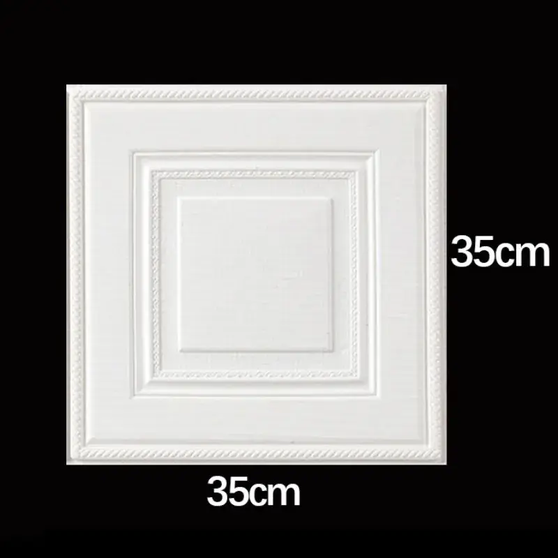 12Pcs 3D Wall Stickers Self Adhesive Wallpaper Foam Panels Home Decor Living Room Bedroom House Decoration Bathroom Soft Paper