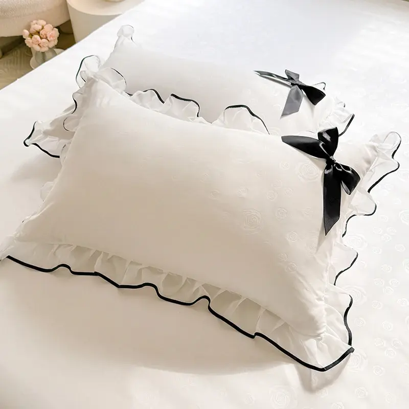 Pillow Cover Lace Pillowcase Lace Cushion Cover 48x74cm Pillow Case Home Bed Pillowslip 1pcs or 2pcs Pillowsham Kissenbezug