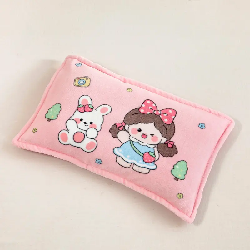 Kids Thick Warm Winter Pillowcase ,Velvet Flannel Skin-Friendly Pillowshams,Fluffy Fabric Pillow Covers Super Soft Home Textiles
