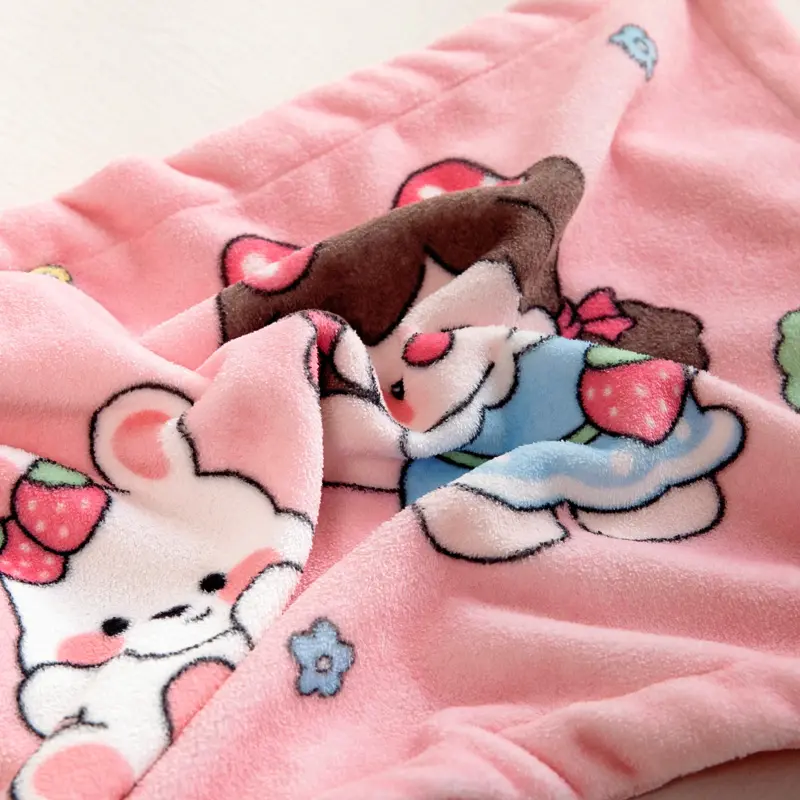Kids Thick Warm Winter Pillowcase ,Velvet Flannel Skin-Friendly Pillowshams,Fluffy Fabric Pillow Covers Super Soft Home Textiles