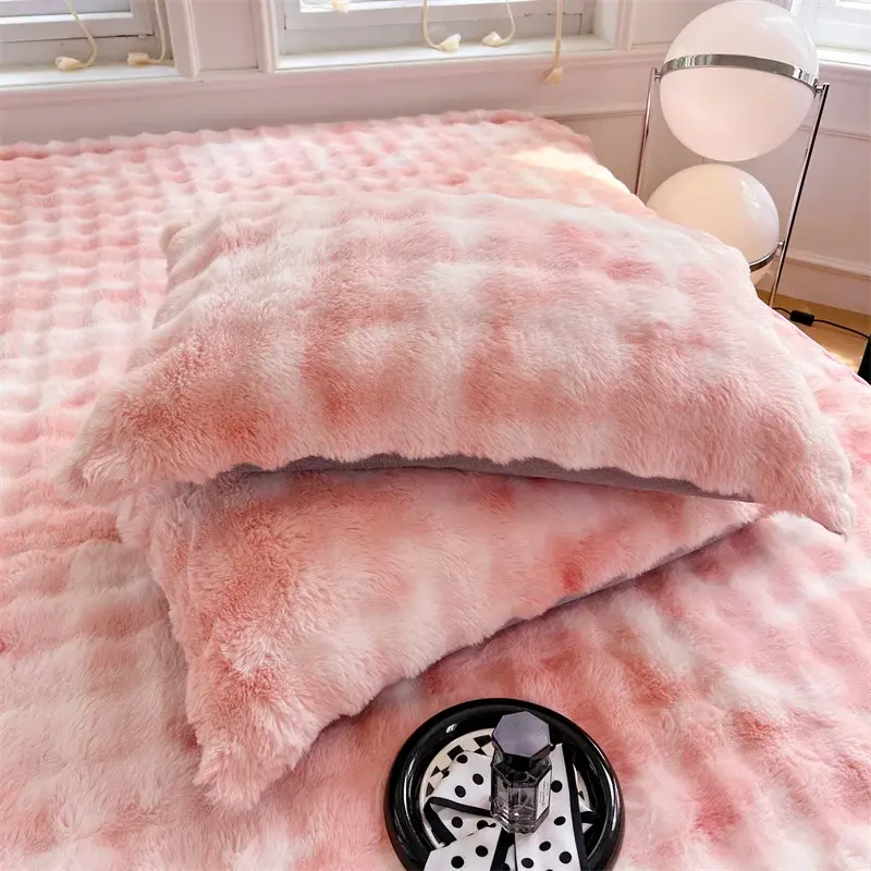 2PC Soft Fur Plush Furry Cushion Cover Bedding Pillow Case Throw Pillows Cover Classic Home Decor Pillowslip Cushion Cover 48X74