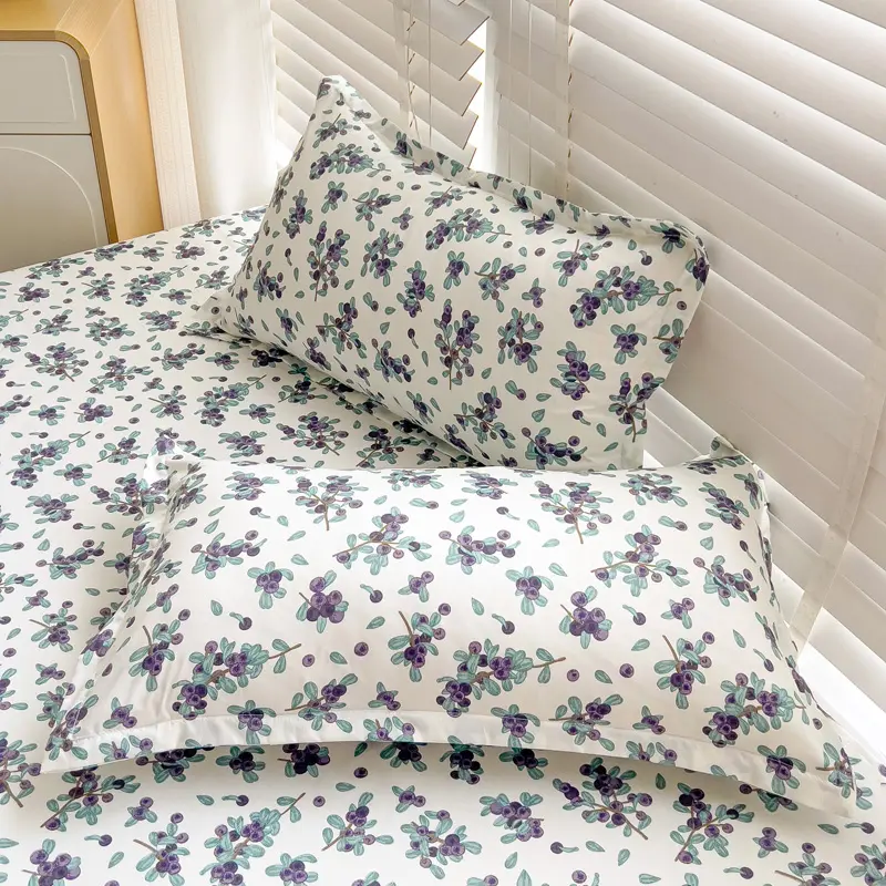 Flat Bed Sheets Plaid Soft Washed Universal Nordic Style Antibacterial Non-slip Thickerskin-friendly Twin Queen Full Size Adults