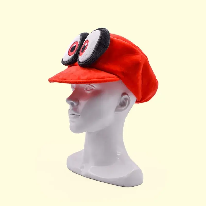 Super Marios Bros Odyssey Cappy Hats Cosplay Cartoon Baseball Hat Plushes Cotton Winter Warm Caps Children Cosplay Accessories