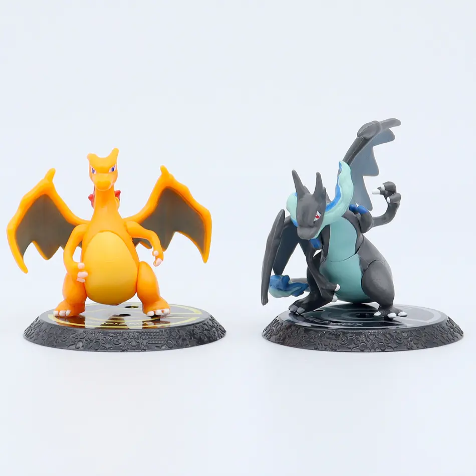 Pokemon 6 Pcs/Set Anime Figure Pikachu 6-7cm Figure Charizard Blastoise Squirtle Bulbasaur Action Figures Model  toys Gifts