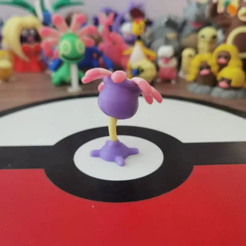 Pokemon Cradily Lileep  Anime Figures Proportion World 1:20 Diy 3D Printing Cartoon Character Kawaii Desktop Model Kidstoy Gift