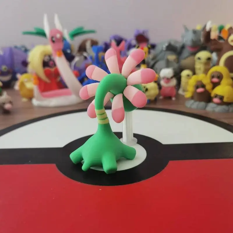 Pokemon Cradily Lileep  Anime Figures Proportion World 1:20 Diy 3D Printing Cartoon Character Kawaii Desktop Model Kidstoy Gift