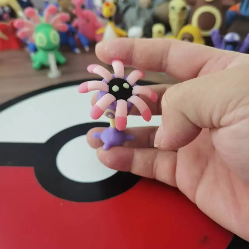 Pokemon Cradily Lileep  Anime Figures Proportion World 1:20 Diy 3D Printing Cartoon Character Kawaii Desktop Model Kidstoy Gift