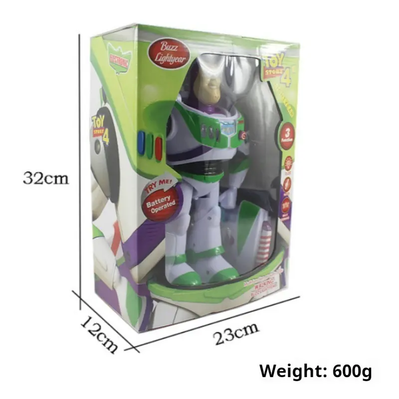 28cm Disney Toy Story 4 Juguete Woody Buzz Lightyear Music/Light With Wings Doll Action Figure Toy S03 Birthday Christmas Gift ﻿
