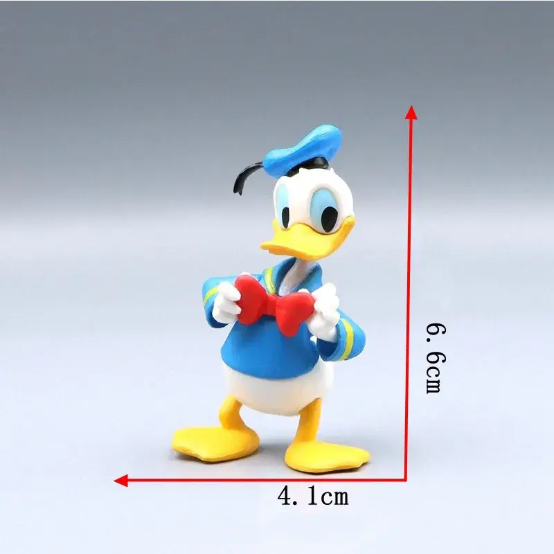 7cm Kawaii Disney Donald Duck Chip Dale Action Figurine Mini Model Hobby Toy Birthday Gift Cake Party Decoration Kids Charm Doll