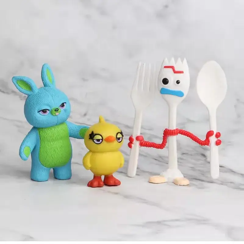 2025 Toy Story 7PCS Action Figure Toys Woody Jessie Buzz Lightyear Forky Pig Bear Figura Model set Doll Figurine Kids Gifts