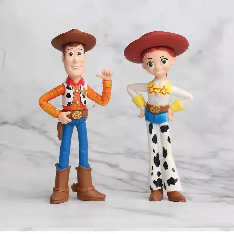 2025 Toy Story 7PCS Action Figure Toys Woody Jessie Buzz Lightyear Forky Pig Bear Figura Model set Doll Figurine Kids Gifts